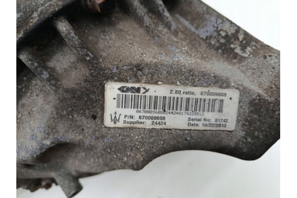 Puente trasero diferencial Maserati Quattroporte VI 670009608 2.80