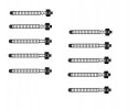 Clamp band plastic 10 pcs B Series OPEL CALIBRA 10 89 07 97 1288885