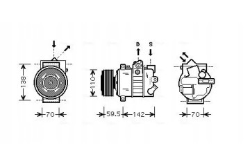 COMPRESSOR AIR CONDITIONING VNAK220 AVA CLEVER CHOICE Part manufacturer AVA Quality cooling