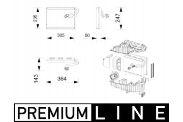 EVAPORATOR AIR CONDITIONING SYSTEM AE 269 000P Packaging status original