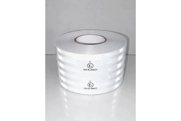 MICROPRISMATIC TAPE REFLECTIVE white 50m CONTOUR WIDE 10cm Catalog number of the part KONTUROWA 10CM BIAA
