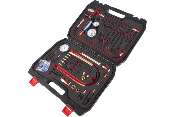 PROFESSIONAL COMPRESSION TESTER WITH 34 ADAPTERS FOR DIESEL AND BZ ENGINES Car type passenger cars