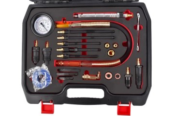 PROFESSIONAL COMPRESSION TESTER WITH 34 ADAPTERS FOR DIESEL AND BZ ENGINES Customs tariff code 90262080