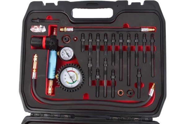 Kit Profesional de Medidor de Compresión con 34 Adaptadores para Motor