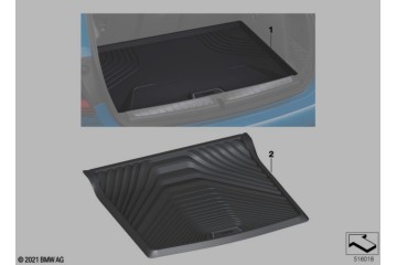 Trunk mat BMW Series 2 F44 Gran Coupe Part manufacturer BMW OE