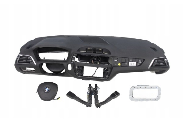 Dashboard BMW console cockpit cushions belts set repair