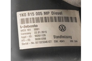 PARKING HEATER WEBASTO SKODA YETI 1K0815005MP 9026129B Version European