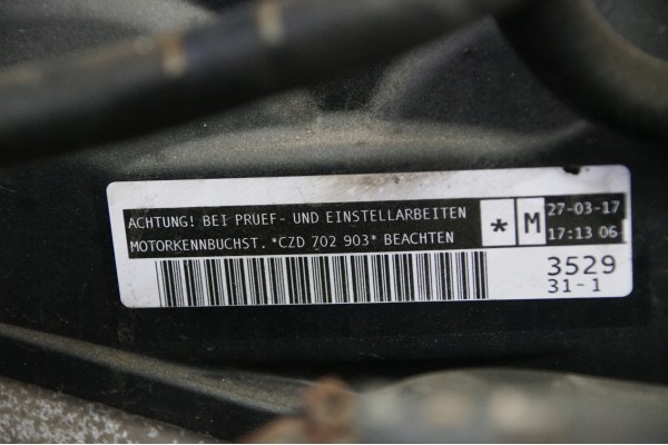 ENGINE COMPLETE CZD 1 4 TSI 149 KM SKODA OCTAVIA III Part manufacturer Skoda OE
