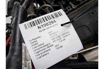 COMPLETE ENGINE 1 5 DCI 86KM K9K766 RENAULT CLIO III Part manufacturer Renault OE