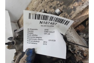 ENGINE POST 2 0 VCDI 163KM Z20D1 CHEVROLET CRUZE Part manufacturer Chevrolet OE