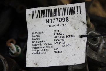 ENGINE POST 1 9 DCI F8T 102 KM RENAULT MEGANE SCENIC Part manufacturer Renault OE