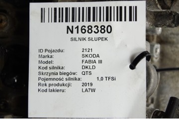 ENGINE POST DKL 1 0 95 KM SKODA FABIA III Engine type petrol