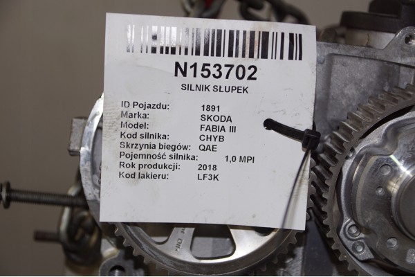 ENGINE POST 1 0 MPI 74 KM CHYK SKODA FABIA III Engine type petrol