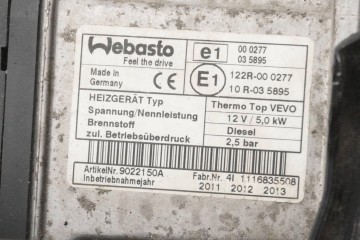 Calefactor auxiliar Webasto VW Passat B7 3C0815005BE 9022150A