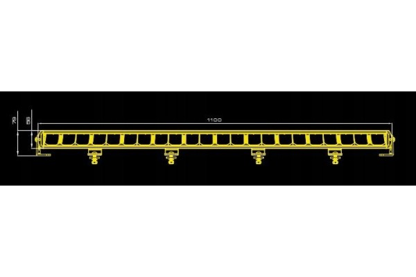 SKYLED FORNAX LED BAR CURVED ARCH WHITE 43 1100 MM 330W 130 43LBC Color temperature 6000 K