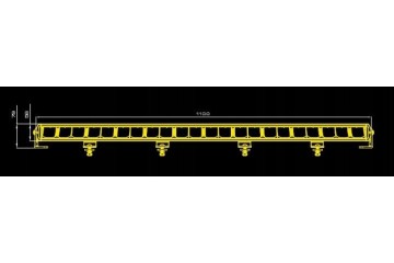 SKYLED FORNAX LED BAR CURVED ARCH WHITE 43 1100 MM 330W 130 43LBC Color temperature 6000 K