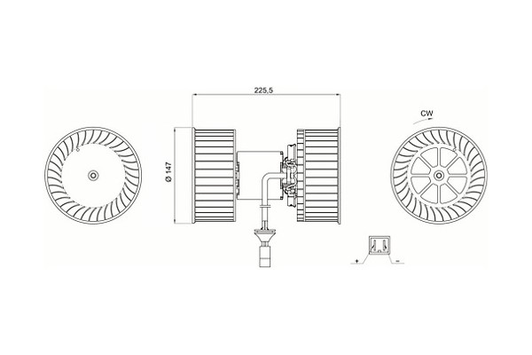 AB 140 000S BLOWER IVECO Part manufacturer Mahle