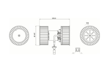 AB 140 000S BLOWER IVECO Part manufacturer Mahle