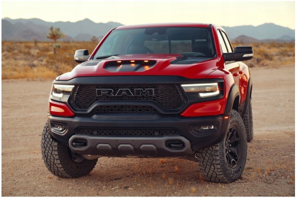 DODGE RAM TRX 2021 2024 MASK COVER ALUMINUM NEW INLETS LIGHTS SET Color to be painted