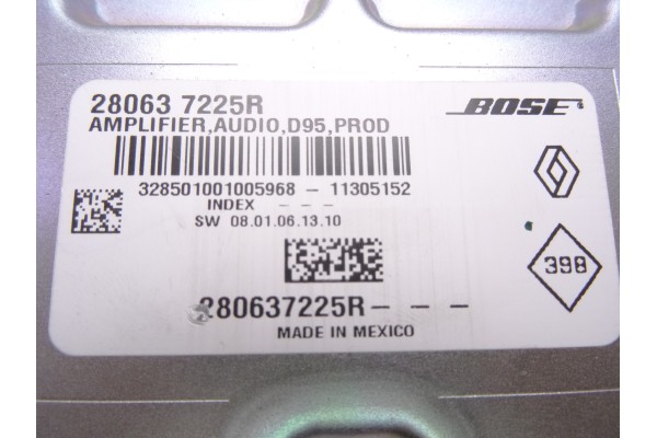 280637225R  MODULO ELECTRONICO RENAULT MEGANE III COUPE Dynamique 2012 280637225R 211114 RENAULT - 2