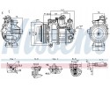 Air conditioning compressor fits MERCEDES C A205 C C205 C T MOD