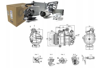 Air conditioning compressor fits MERCEDES C A205 C C205 C T MOD EAN GTIN 5707286485310
