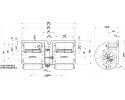 BLOWER SPAL 011 A40 22 DOUBLE 12V 3 GEARS 320x140x167mm Catalog number of the part A WE 1208053