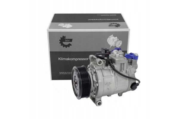 VW Multivan T5 Transporter air conditioning compressor SKV ESEN 84SKV018 Catalog number of substitutes A Z Meisterteile AZMT 45 