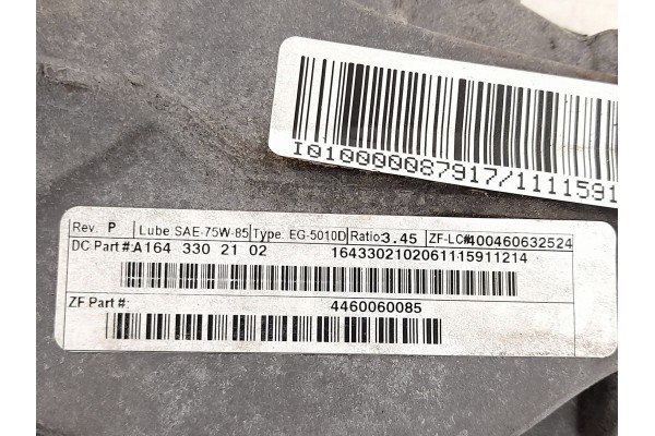 Diferencial delantero Mercedes-Benz ML W164 1643302102