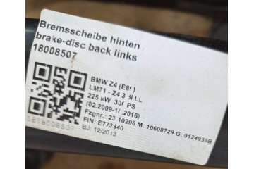 Diferencial trasero BMW Z4 E89 35i 35IS 7571596 2.56 Como nuevo