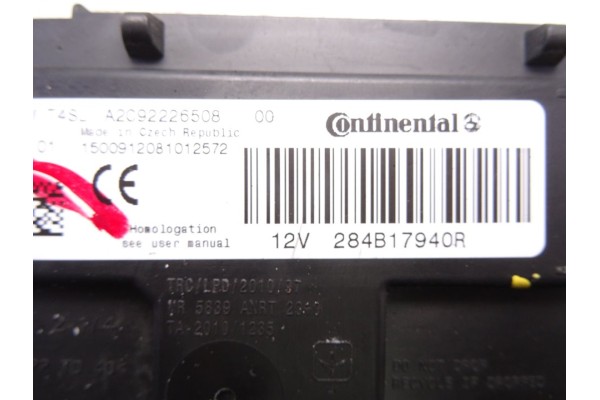 284B17940R  MODULO ELECTRONICO DACIA SANDERO II Basis 2018 284B17940R 212970 DACIA - 1