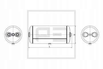 PE Automotive 016 373 80A Nadrzka na vzduch pneumaticka instalace Catalog number of the part 016 373 80A