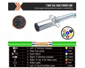 3in1 Air Wire Kit for Trucks 3 7m Spiral 7 Pin Connector Car type trucks