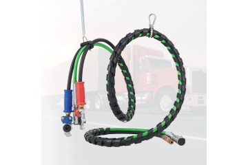 Kit de Mangueras de Aire 3 en 1 para Camiones, Cables en Espiral de 3,