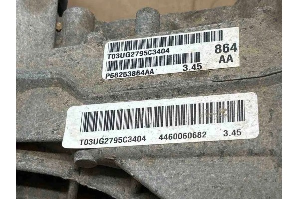 Reductor trasero DODGE DURANGO (WD) 4460060682 3.6L gasolina 2016