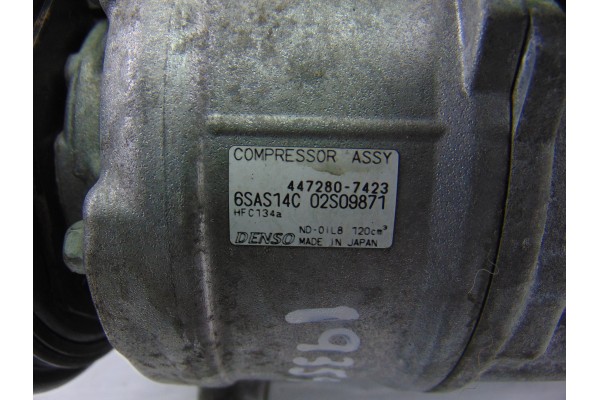 447280-7423 COMPRESOR AIRE ACONDICIONADO MERCEDES-BENZ CLASE CLA (BM 117) CLA 220 CDI 4Matic (117.305) 2015 447280-7423 193590 M