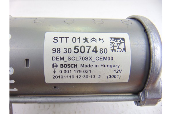 9830507480  MOTOR ARRANQUE PEUGEOT 3008 * 9830507480 198006 PEUGEOT - 1