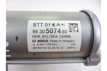 9830507480  MOTOR ARRANQUE PEUGEOT 3008 * 9830507480 198006 PEUGEOT - 1