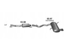 Final silencer BMW 3 E90 E91 capacity 1 6 2 0 Catalog number of the part 03 57