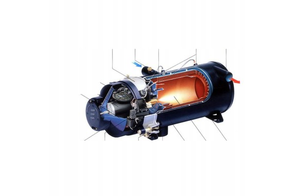 Automobile Preheater Diesel Heater 12V 10kw Water Heating Parking Boiler Catalog number of substitutes 12V 10KW Black