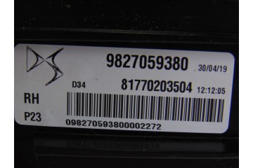 9827059380 PILOTO TRASERO DERECHO DS 3 CROSSBACK Performance Line 9827059380 196580 DS - 1