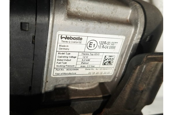 Calefactor estacionario Webasto para VW Jetta A5 (V) 1.4 TSI - Números