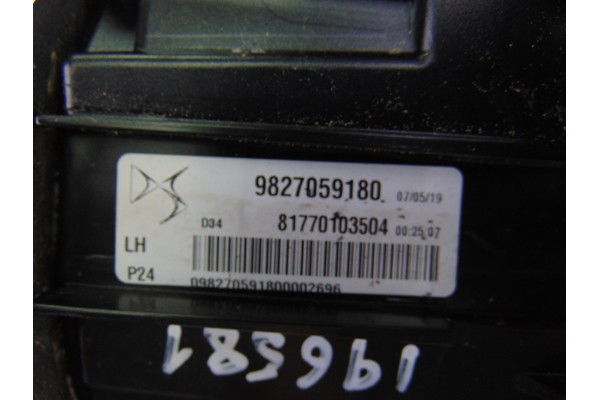 9827059180 PILOTO TRASERO IZQUIERDO DS 3 CROSSBACK