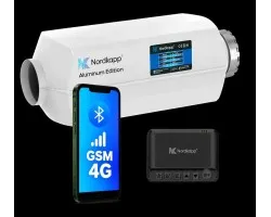 Calefactor de Aire Diésel Nordkapp 2kW, 12V con Bluetooth, GSM y Conectividad 4G