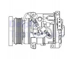 Compresor de aire acondicionado Delphi CS20508-15B1