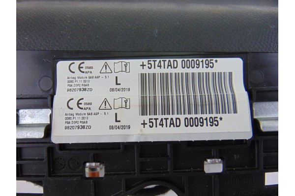 98207938 AIRBAG LATERAL TRASERO IZQUIERDO DS 3 CROSSBACK