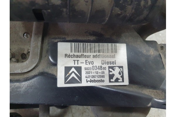 Calefactor Auxiliar Original Webasto 5.0 kW para CITROEN JUMPY III 2.0