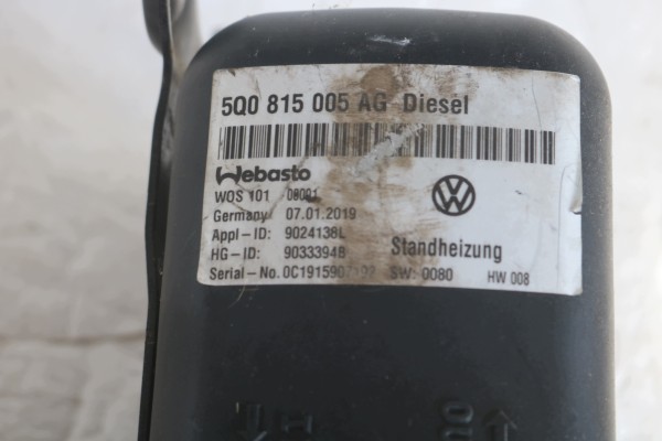 VW WEBASTO PARKING HEATER 5Q0815005AG Car type 4x4 SUV undefined passenger cars