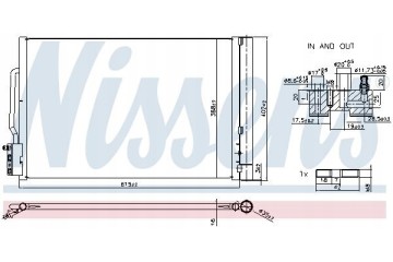 NIS941341_A AIR CONDITIONING CONDENSER OPEL INSIGNIA 2 Catalog number of the part 941341