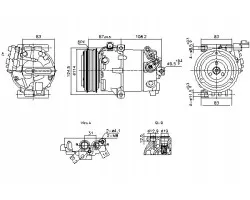 Compresor de aire acondicionado Nissens 890897